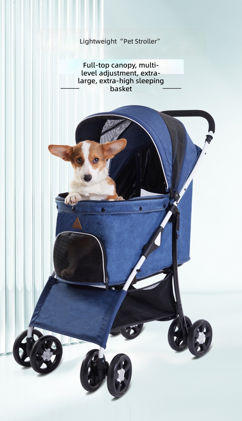 Pet Stroller Carrier - Lekki, składany wózek dla zwierząt, dla