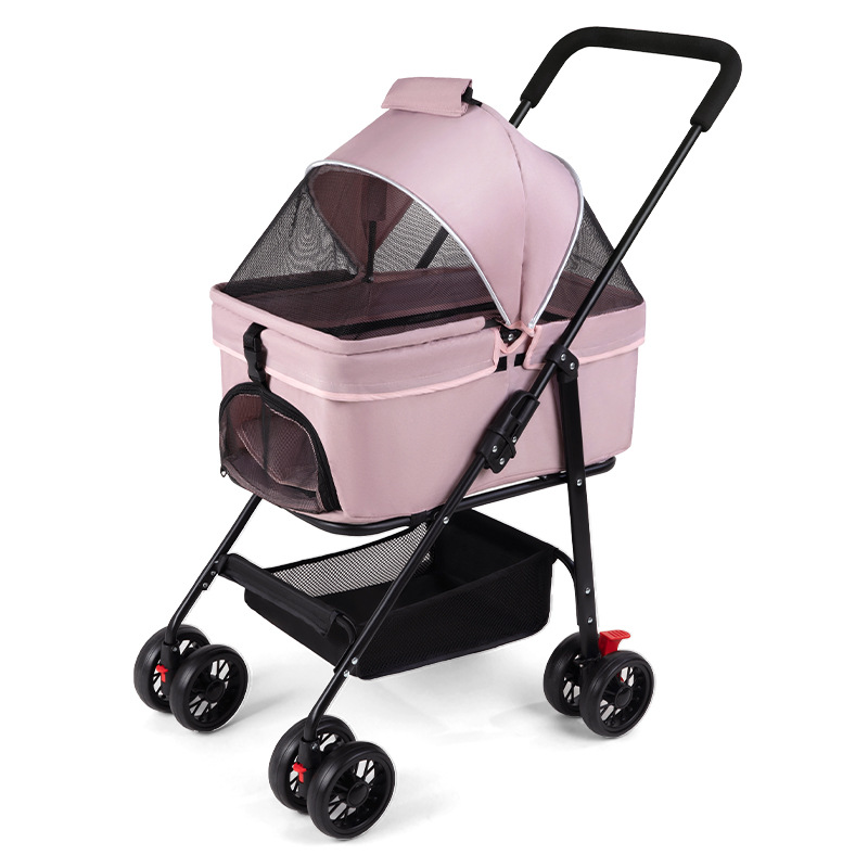 Pet Stroller Carrier - Wózek dla zwierząt, z obrotowymi kołami