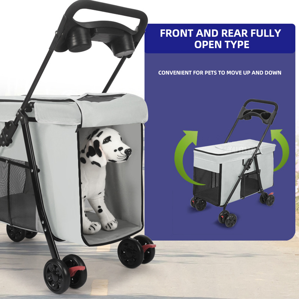 Pet Stroller Carrier - Wielofunkcyjny składany wózek dla zwierząt domowych