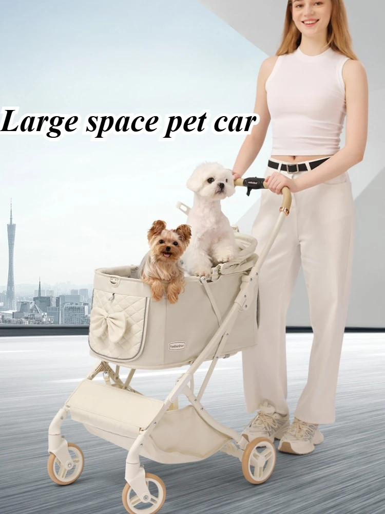 Pet Stroller Carrier - Wózek dla szczeniaka na zewnątrz Kot