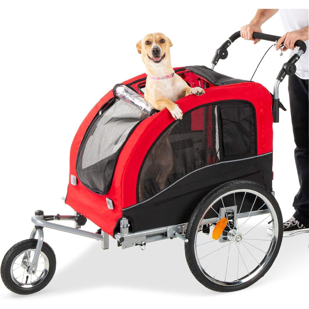 Pet Stroller Carrier - Przyczepka rowerowa 2w1 dla psa, wózek