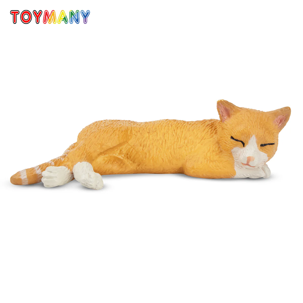 Pet Supplies Delivery - Toymany symulacja leżący pomarańczowy kot kot