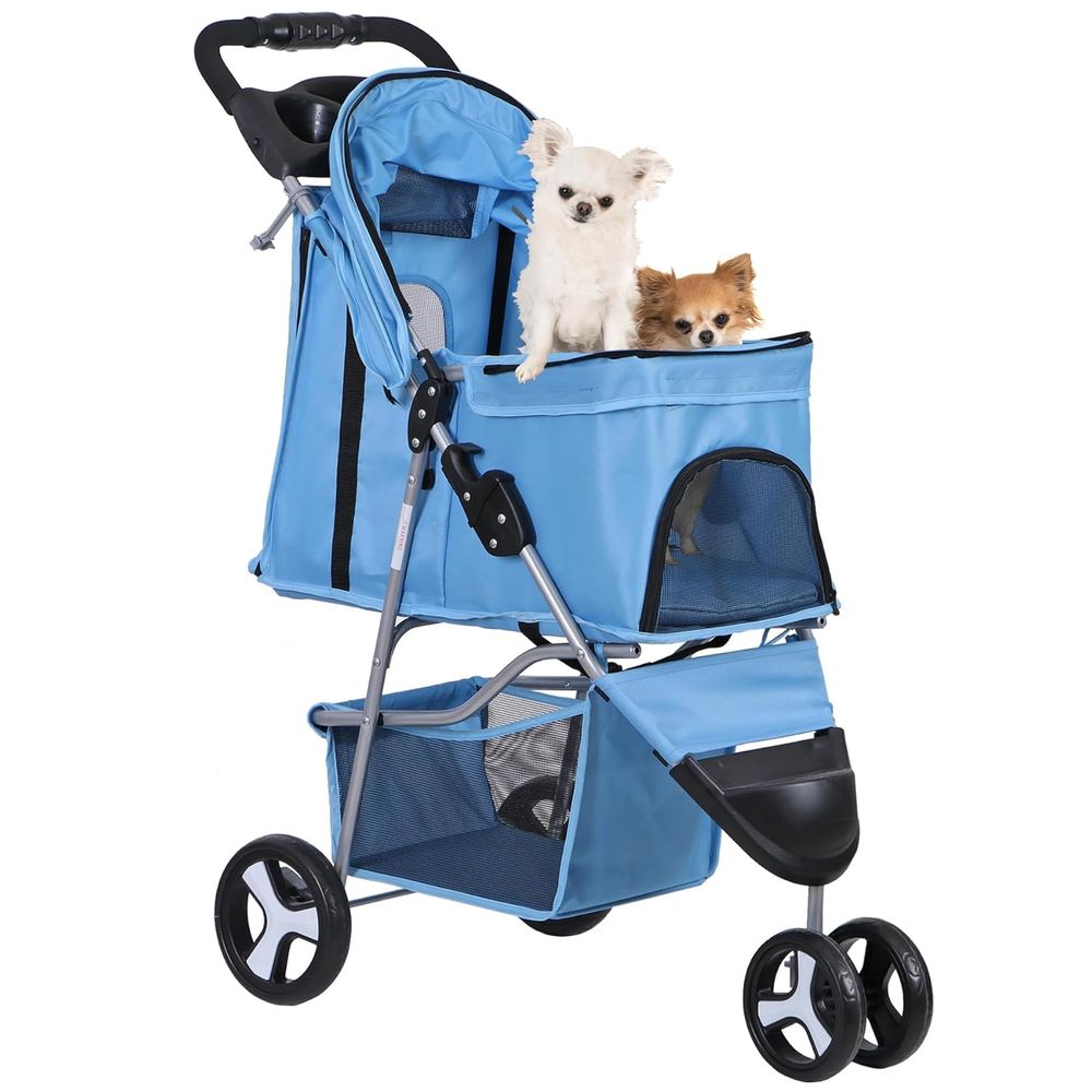 Pet Stroller Carrier - Wózek dla kota i psa, 3-kołowy