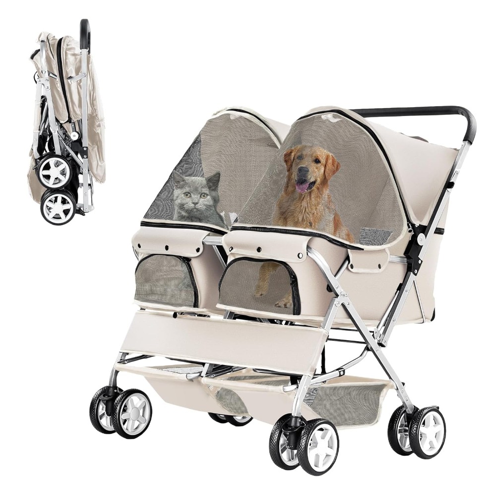 Pet Stroller Carrier - Wózek dla zwierząt, składany wózek dla