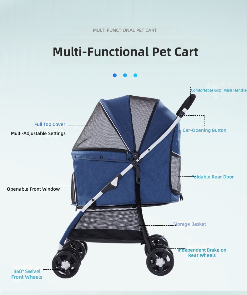 Lekki, składany wózek dla zwie – Pet Stroller Carrier recenzja i cena