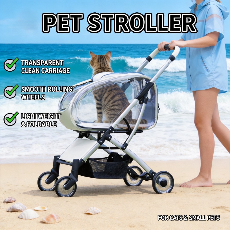 Przenośny, lekki, składany wóz – Pet Stroller Carrier recenzja i cena