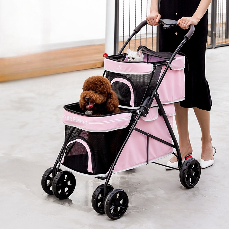 Przenośny dwuwarstwowy wózek d – Pet Stroller Carrier recenzja i cena