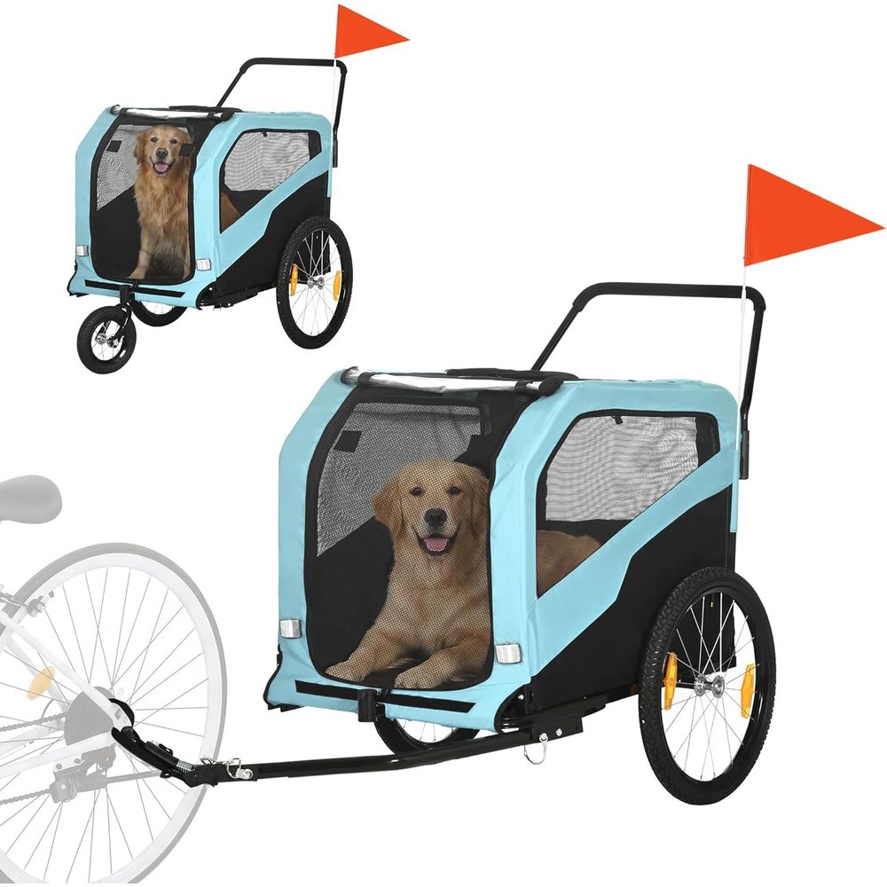 Wózek rowerowy 2w1 dla psa, wó – Pet Stroller Carrier recenzja i cena