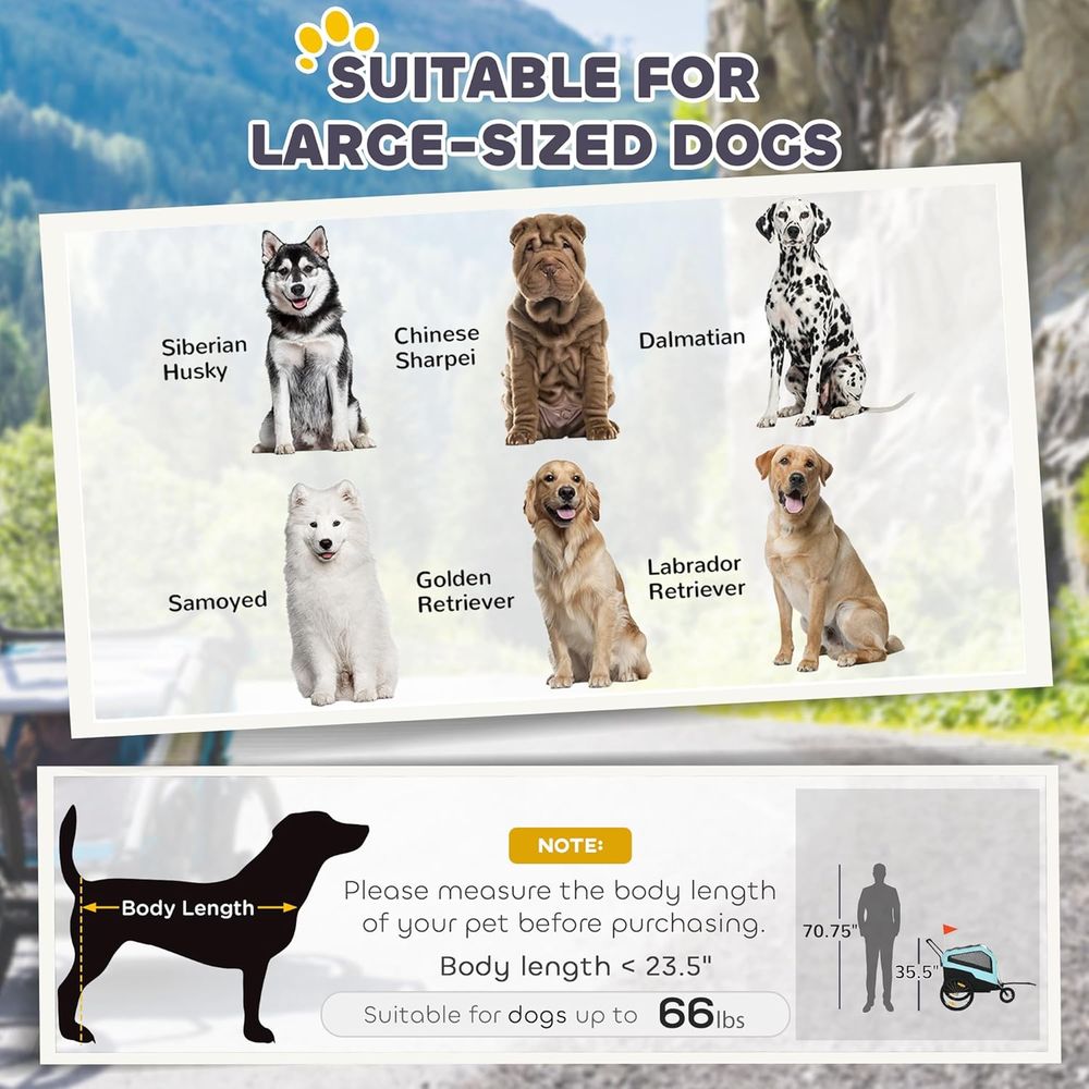 Wózek rowerowy 2w1 dla psa, wó – Pet Stroller Carrier recenzja i cena