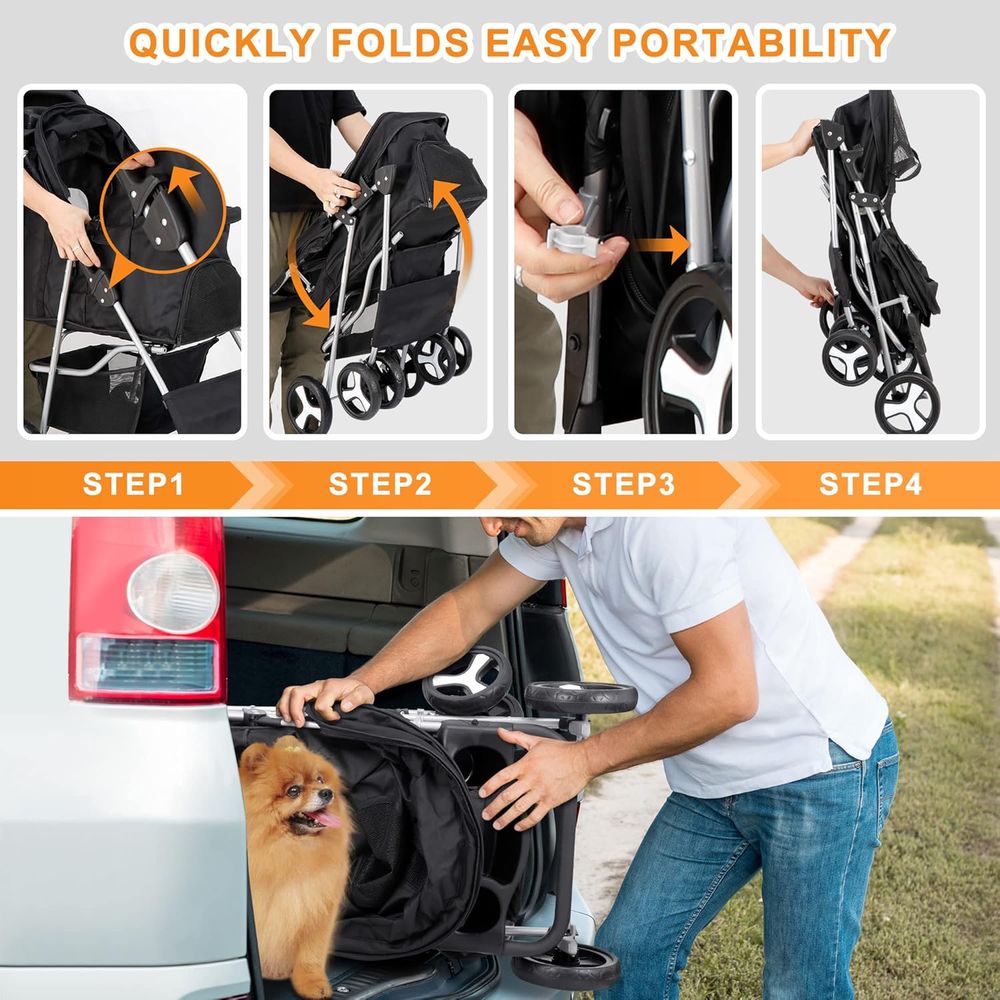 Wózek dla psa kota, wózek dla  – Pet Stroller Carrier recenzja i cena