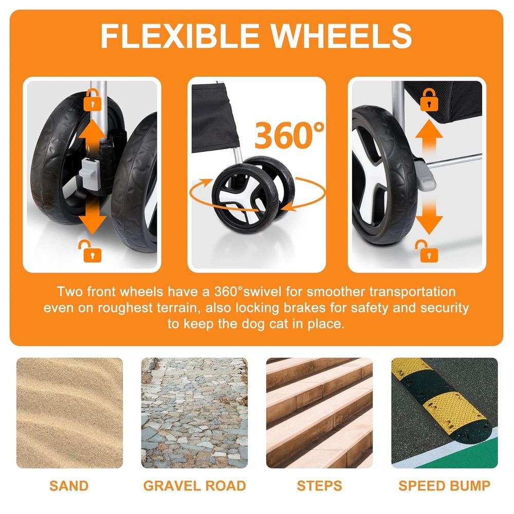 Wózek dla psa kota, wózek dla  – Pet Stroller Carrier recenzja i cena