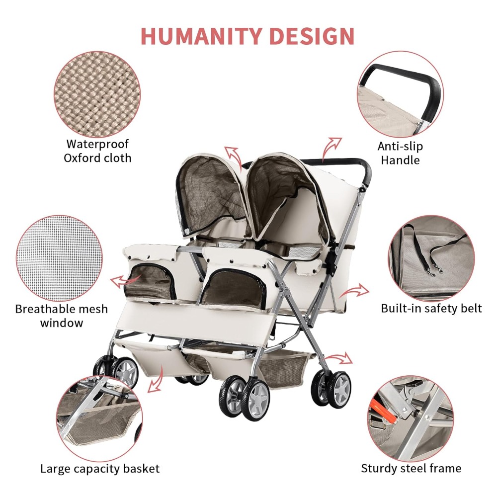 Wózek dla zwierząt, składany w – Pet Stroller Carrier recenzja i cena